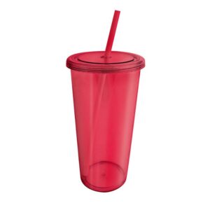 Vivid Tumbler With Straw -4Pk