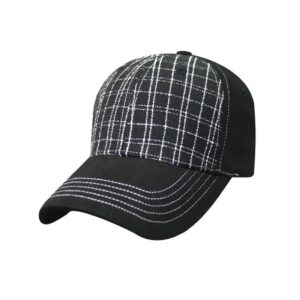 Plaid Cap With Twill Back
 *On Clearance