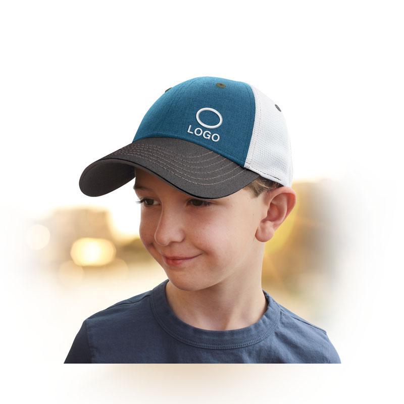 Youth Woven Washed Mesh Snap Back Cap