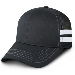 Checker & Stripe Mesh Snap Cap
