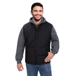 Essential Quilted Snap Vest