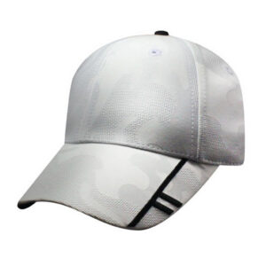 Woven Camo Line Accents Mesh Back Cap
