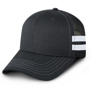 Checker & Stripe Mesh Snap Cap